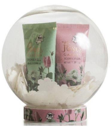 Flower Garden Kit Bola de Neve + Shower Gel 40Ml + Body Lotion 40Ml