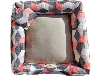 Cama para Cães e Gatos  Ninho Salmon S (Coral - 45x45 cm - Algodão)