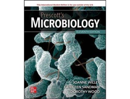 Livro ISE Prescott's Microbiology de Joanne Willey, Kathleen Sandman, Dorothy Wood (Inglês)