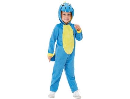 Fato de Bebé  Dinossauro Azul (Tam: 1 a 2 anos)