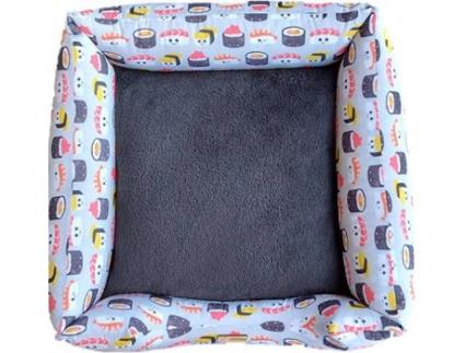 Cama para Cães e Gatos  Ninho Sushi L (Multicor - 90x70 cm - Algodão)