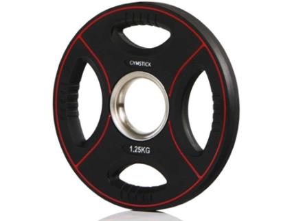 Disco  Pro Pu Weight Plate (Preto - 1.25 Kg - 19.8x19.8x2cm - PU)