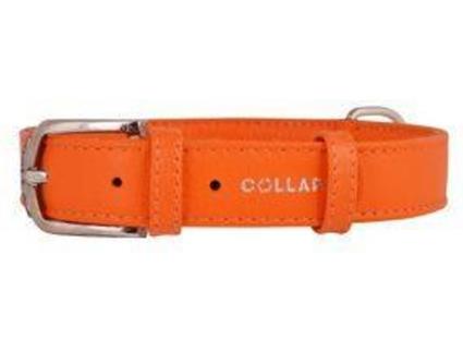 Coleira para Cães  Glamour (Laranja - 30-39 x 2 cm - Couro)