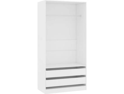 Roupeiro  800603 (Branco - Madeira - 100x50x200 cm)