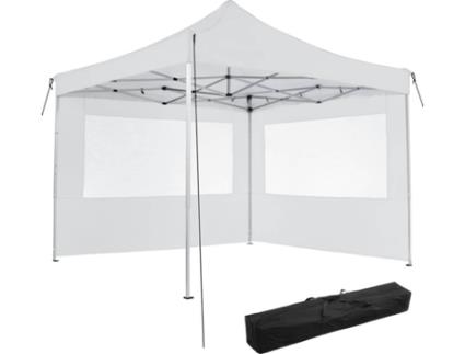 Pérgula  Olivia 2 Painéis (Branco - Alumínio - 300x300x310 cm)