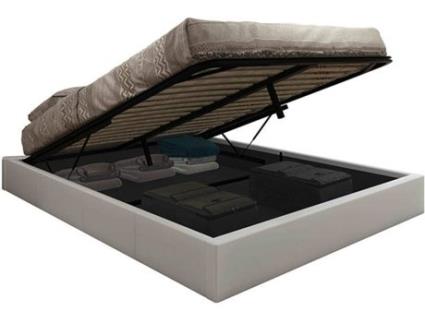 Sommier  com Arrumação  (Branco - 151x28x204 cm)