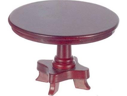 Mobiliário de Brincar  Mahogany Round Table (Idade Mínima: 4 Anos - 4.2x4.1x3 cm)