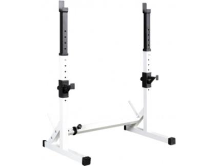 Suporte ajustável   Rack de Agachamento Branco