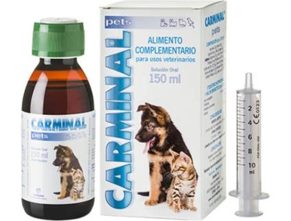 Complemento Alimentar para Cães  Carminal Pets Regenador De Mucosa Gástrica E Intestinal (150ml)