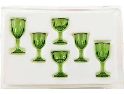 Miniatura  Six Piece Stemware in Green (Idade Mínima: 4 Anos - 1X6X9 cm)