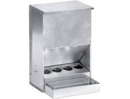 Comedouro para Caturras  4 Furos (Cinzento)