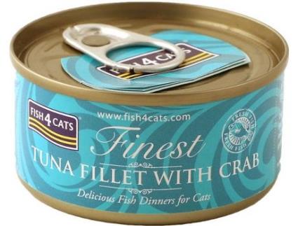 Ração para Gatos  (70 g - Húmida - Sabor: Bife de Atum com Caranguejo)