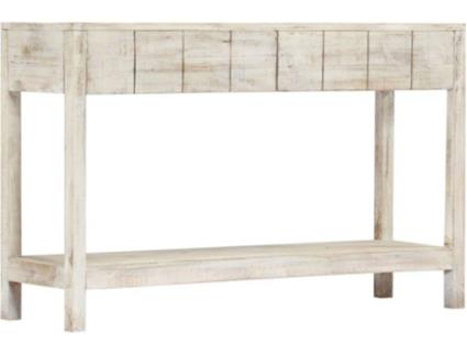 Mesa Consola  Madeira Mangueira Maciça Envernizada (120x35x75cm)