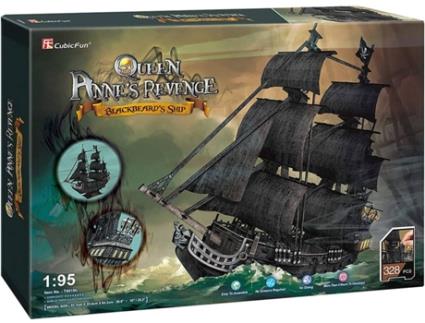 Puzzle 3D  Queen Anne's Revenge (8 anos - 328 peças)