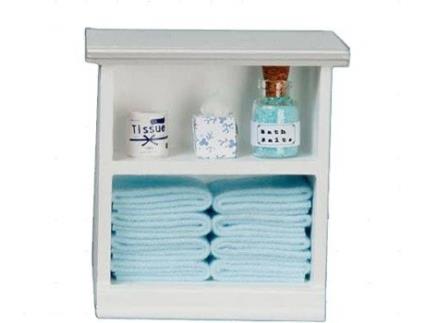Mobiliário de Brincar  Blue Bathroom Accessories (Idade Mínima: 4 Anos - 4.6x4.4x1.2 cm)