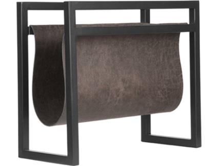 Porta-Revistas  432787 (Cinzento - Couro - 45 x 20 x 38 cm)