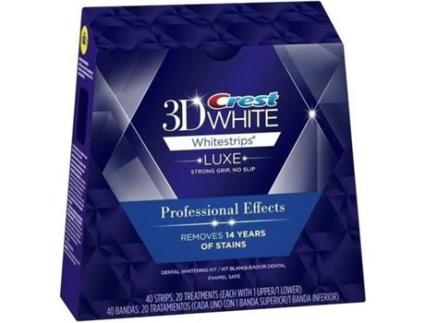 Tiras Branqueadoras  3D Professional Effect 20 Saquetas (40 tiras)