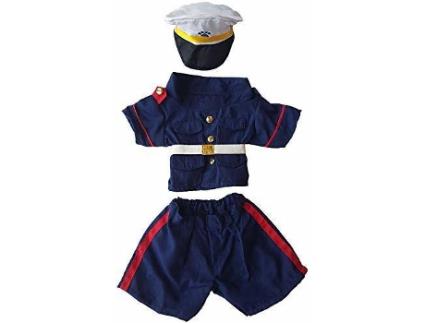 Roupa para Bonecos  Marines Dress (14'' / 18'' - Azul - Ano)