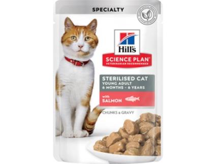 Ração para Gatos HILL'S Hsp Sterilised (12x85 g - Húmida - Sabor: Salmão)