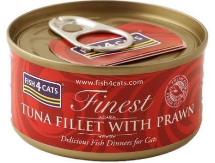 Ração para Gatos  (70 g - Húmida - Sabor: Bife de Atum com Camarão)