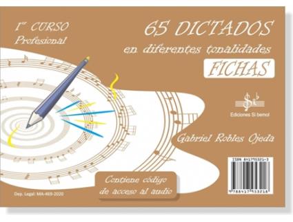 Livro 65 Dictados En Diferentes Tonalidades de Gabriel Robles Ojeda (Espanhol)