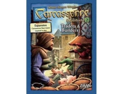 Jogo de Tabuleiro Carcassonne: Expansion 2 - Traders & Builders (Idade Mínima: 13 - Nível Dificuldade: Intermédio)