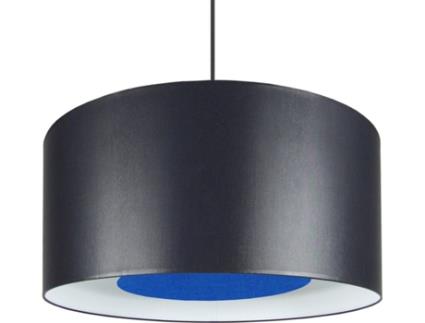 Candeeiro de Suspensão  Alfena B 35 cm (Azul - E27 - Máx. 40 W - Tecido)