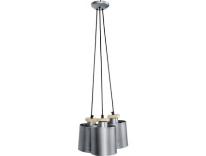 Candeeiro de Teto  Uzibuze 30 cm (Prateado - E27 - Máx. 40W - Metal)