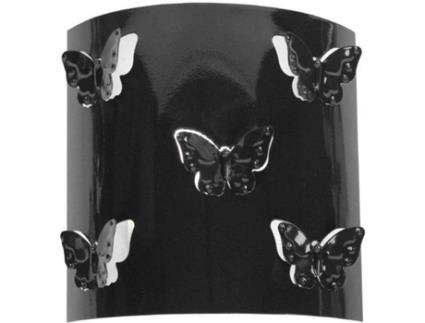 Candeeiro de Parede  Papillon (Preto - E27 - Máx. 40W - Metal)