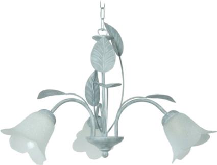 Candeeiro de Teto  Eglantine (Cinzento 3 - E14 - Máx. 40W - Metal)