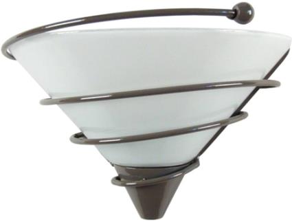 Candeeiro de Parede  Spiralito (Taupe - E27 - Máx. 40W - Vidro)