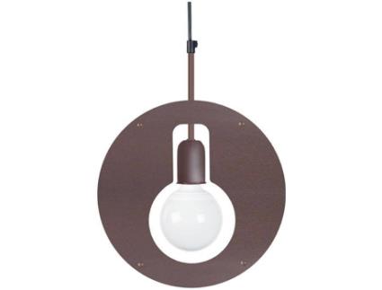 Candeeiro de Suspensão  Moss (Castanho - E27 - Máx. 40 W - Metal)