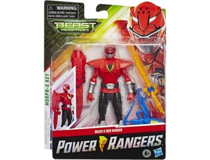 Figura de Ação  Red Ranger Beast-X Mode Beast Morphers (Idade Mínima: 4 anos)
