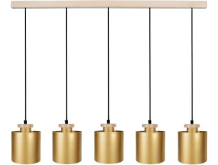 Candeeiro de Teto  Uzibuze (Dourado - E27 - Máx. 40W - Metal)