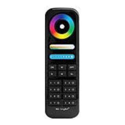 Comando à distancia rgb+cct 8 zonas preto