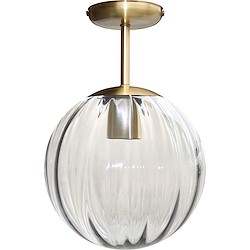 Candeeiro de teto BOLA DE VIDRO E27 1 LUZ TRANSPARENTE