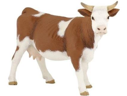 Figura de Brincar  Vaca Simmental