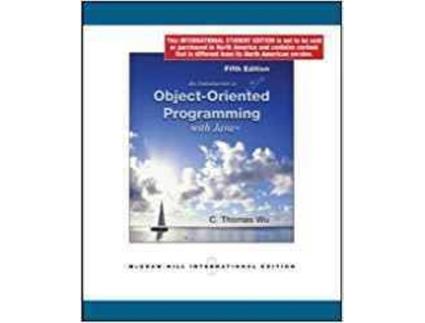 Livro An Introduction To Object-Oriented Programming With Java de Wu (Inglês)