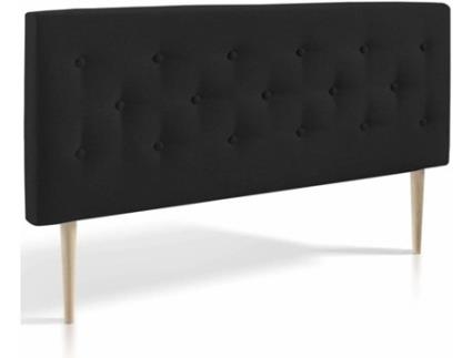 Cabeceira de Cama  Oslo Capitoné (Cinzento - 140 x 60 x 8 cm - Tecido, Contraplacado)