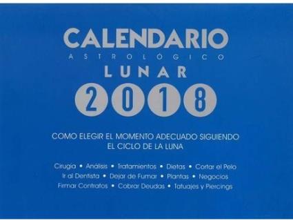 Livro Calendario Astrológico Lunar 2018 de María José Serrano (Espanhol)