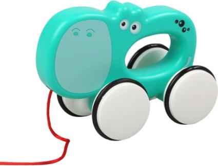Boneco  Hipópótamo De Arrastar (Azul - Idade Mínima: 18 Meses )