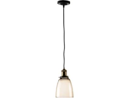 Candeeiro de Teto  Lidia (Âmbar - E27 - Máx. 40W - Vidro, Metal)