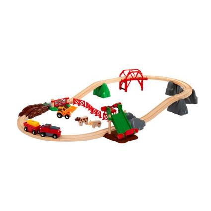 Pista da quinta e locomotiva a pilhas