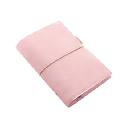 Organizador Pocket Soft Domino, 145 x 117 mm, Pele Sintética, Rosa Pastel