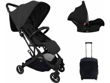 Carrinho de Bebé Individual  Duo Plus Preto