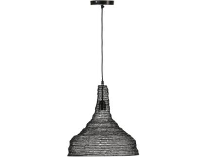 Candeeiro de Teto  Fidji (Preto - E27 - Máx. 40W - Malha Metálica)