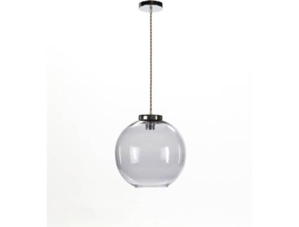 Candeeiro de Teto  Ball (Fumado - E27 - Máx. 40W - Vidro, Metal)