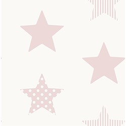 Papel de parede ESTRELAS ROSAS