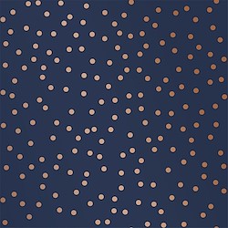 Papel de parede BOLINHAS OURO FUNDO AZUL