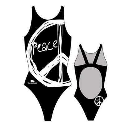 Fato de banho para Mulher  Peace Pro Resist Preto para Natação (XXL)